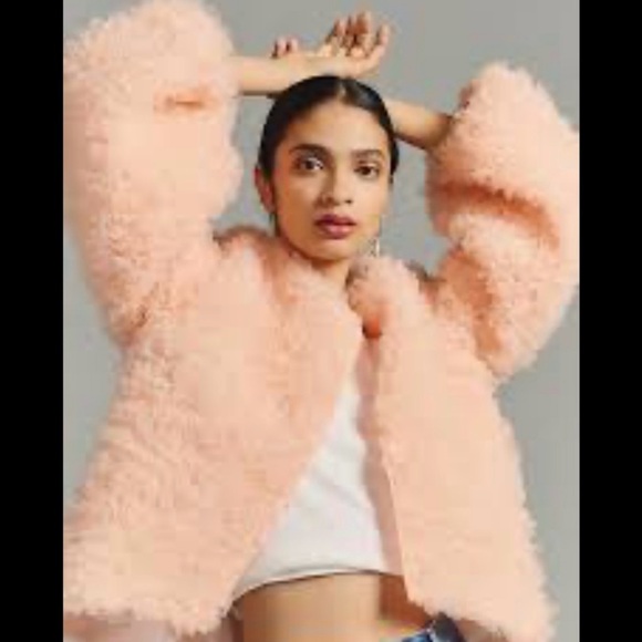 Anthropologie X Mare Mare Ruffled Rose Jacket Pink XL - Picture 2 of 12